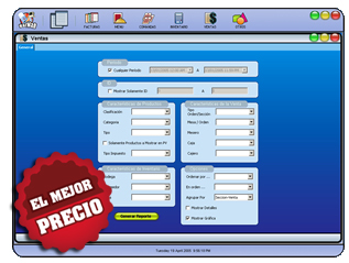 Modulo Reportes del Sistema BarMan. Reporte de Ventas, Inventarios, Cortes de Caja, etc.